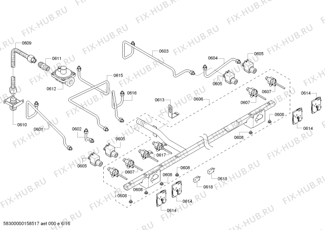 Схема №15 PRD48NLSGU с изображением Кабель для духового шкафа Bosch 00655579