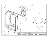 Схема №7 BEKO WM 3356 D (7105081800) с изображением Обшивка для стиралки Beko 2807720009