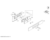 Схема №4 HBC36D723 с изображением Панель управления для плиты (духовки) Bosch 00672207