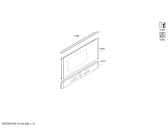 Схема №3 HB25D5L4W с изображением Дверь для электропечи Siemens 00775013