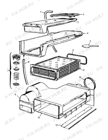 Взрыв-схема стиральной машины Zoppas P125K - Схема узла Functional parts