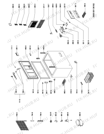 Схема №1 GTMH 3049/2 SPC с изображением Всякое для холодильника Whirlpool 481929068387