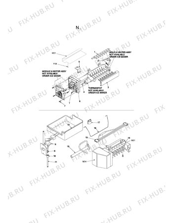 Схема №14 AC2225GEKB с изображением Винт (болт) для холодильной камеры Whirlpool 482000020079