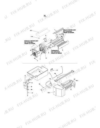 Схема №14 AC2225GEKB с изображением Другое для холодильника Whirlpool 481201225519