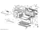 Схема №5 HSG736225M с изображением Боковая часть корпуса для плиты (духовки) Bosch 00770270