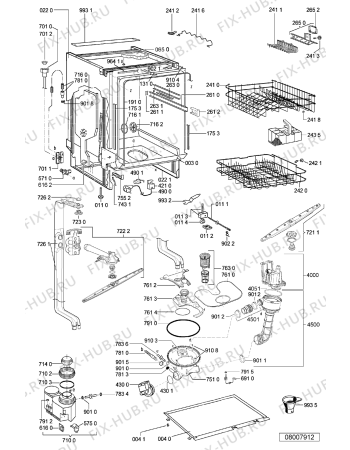 Схема №2 WC 130 с изображением Панель для посудомоечной машины Whirlpool 480140101314