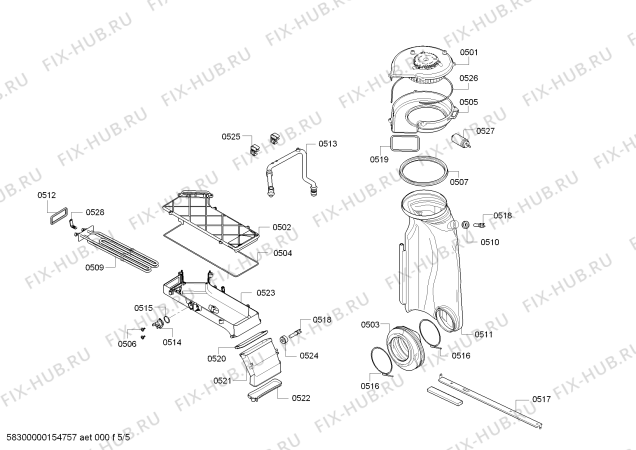 Схема №4 WK14D540HK IQ500 с изображением Панель управления для стиралки Siemens 00704675