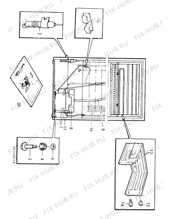 Взрыв-схема холодильника Atlas AKS2-406A - Схема узла C10 Cold, users manual