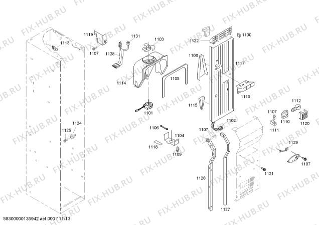 Схема №12 KBULT3665E с изображением Крышка для посудомоечной машины Bosch 00680879