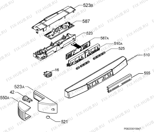 Взрыв-схема холодильника Aeg Electrolux S71340KA - Схема узла Diffusor