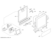 Схема №6 S41M53B9EU с изображением Передняя панель для посудомойки Bosch 00708584