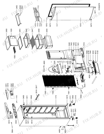 Схема №1 WVG 301/1/IX с изображением Шарнир для холодильника Whirlpool 481241719512