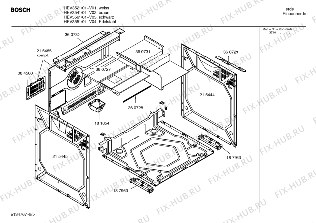 Схема №5 HK28065 с изображением Кабель для духового шкафа Siemens 00418278