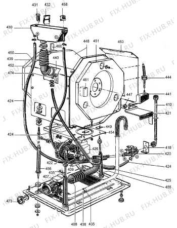 Взрыв-схема стиральной машины Gorenje Pesukarhu 1400 Eko D900A11A FI   -White 4_5 kg (900000919, D900A11A) - Схема узла 04