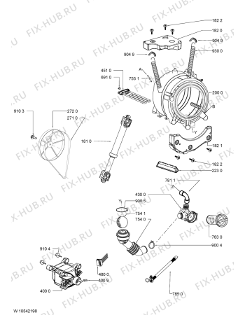Схема №2 WAK 840 с изображением Обшивка для стиралки Whirlpool 481010419885