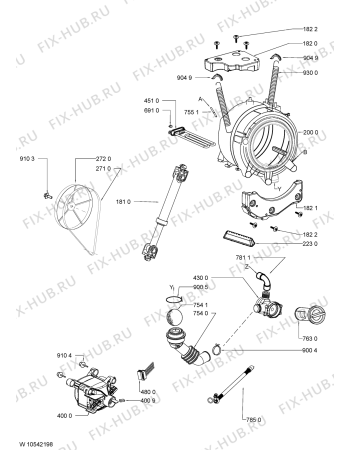 Схема №2 WAK 840 с изображением Микромодуль для стиралки Whirlpool 481010522154