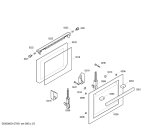 Схема №5 P1HEB59050 с изображением Крышка для духового шкафа Bosch 00496039