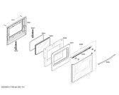 Схема №4 HDS7062U с изображением Стеклянная полка для духового шкафа Bosch 00604805