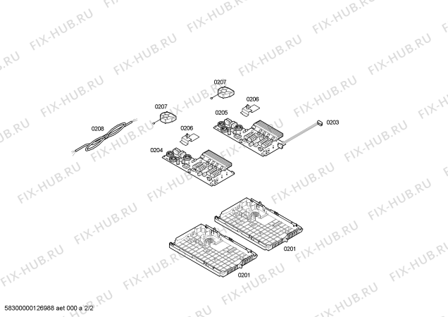 Схема №2 EH78S502E Inducc.siemens.80.tc_mltsld.perf+bis.4i с изображением Стеклокерамика для электропечи Siemens 00479807