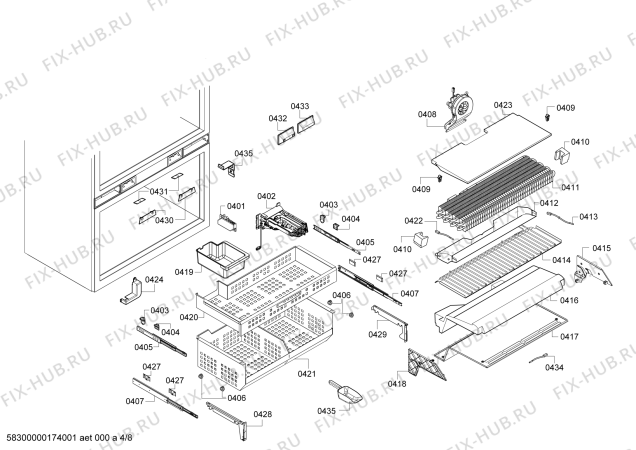 Схема №8 CI36BP01 с изображением Трансформатор для холодильника Bosch 00643025