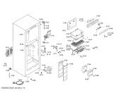 Схема №4 KDN45X00AU с изображением Дверь для холодильной камеры Bosch 00245790