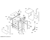 Схема №4 SRI53E25EU с изображением Передняя панель для посудомойки Bosch 00700728