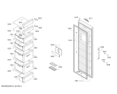 Схема №3 GSN36NB304 Bosch с изображением Дверь морозильной камеры для холодильника Bosch 00717863