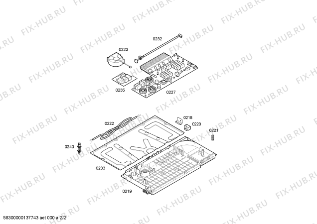 Взрыв-схема плиты (духовки) Bosch PIF645T14E BO.2I.60.BAS.18D.X.Bas - Схема узла 02