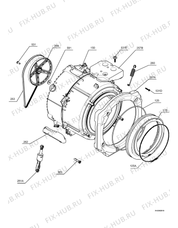 Схема №4 L75280FL с изображением Модуль (плата) для стиралки Aeg 973914531196017