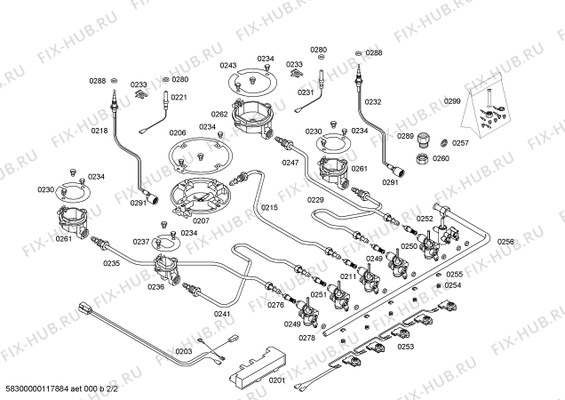 Взрыв-схема плиты (духовки) Bosch PCL755MIT - Схема узла 02