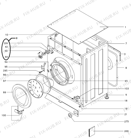 Схема №5 WDI63113HK (357621, LS6E) с изображением Кулер для стиральной машины Gorenje 385975
