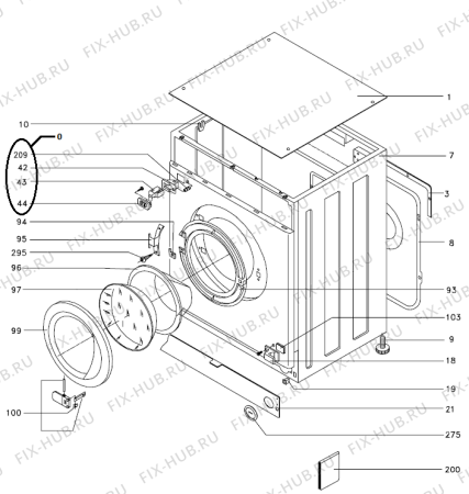 Схема №5 WDI63113HK (357621, LS6E) с изображением Модуль (плата) для стиральной машины Gorenje 385977