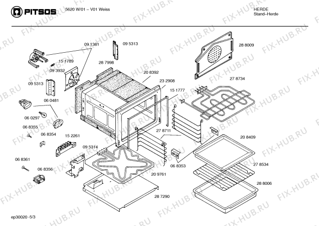 Схема №5 EH594HMSW с изображением Соединительный элемент для духового шкафа Bosch 00151773