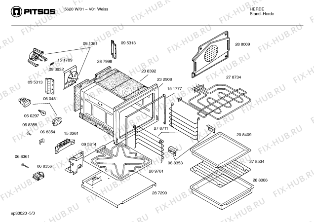 Схема №5 EH594HMSW с изображением Варочная панель для духового шкафа Bosch 00095897