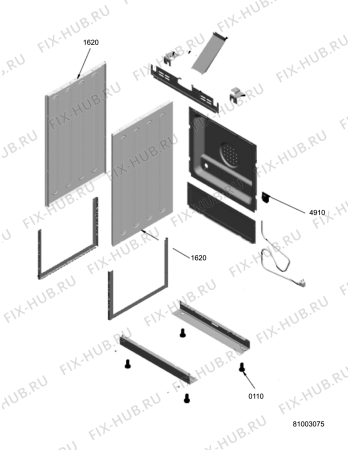 Схема №3 ACM 992 IX с изображением Клавиша для духового шкафа Whirlpool 480121104804