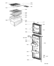 Схема №1 ARG 757/WH WBD 450 с изображением Часть корпуса для холодильника Whirlpool 481241818543