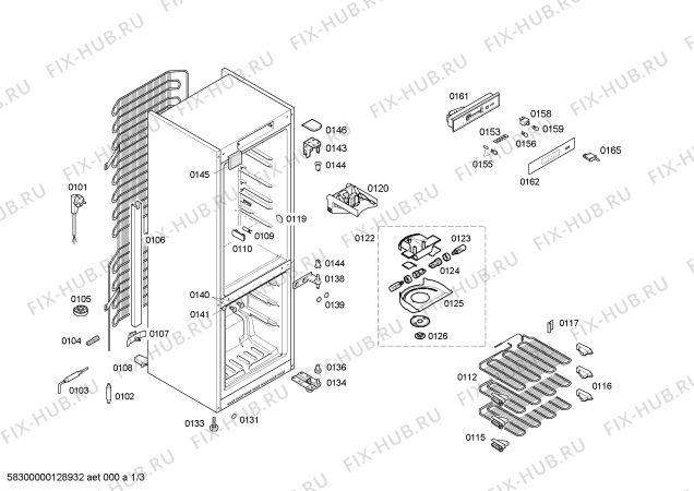 Схема №3 3KEB5410 с изображением Вкладыш в панель для холодильника Bosch 00668076