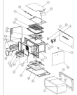 Схема №2 KOFCS 60900 с изображением Ручка двери Whirlpool 488000296985