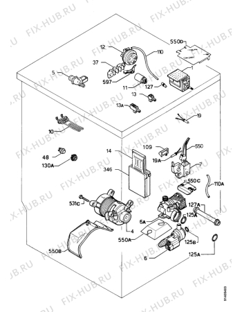 Взрыв-схема стиральной машины Zanussi FJ964 - Схема узла Electrical equipment 268