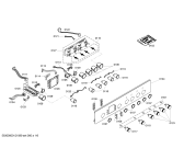 Схема №5 HEN764650 с изображением Панель управления для плиты (духовки) Bosch 00437761