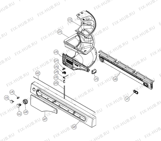 Взрыв-схема стиральной машины Asko W6903 DK   -White (335032, WM60.3) - Схема узла 04