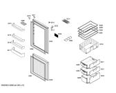 Схема №2 KGV36V15IE с изображением Дверь для холодильника Bosch 00247487