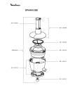 Схема №2 DPA443/35A с изображением Крышка для чаши для электромиксера Moulinex SS-192008