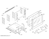 Схема №5 HC744270U с изображением Фронтальное стекло для электропечи Siemens 00685236