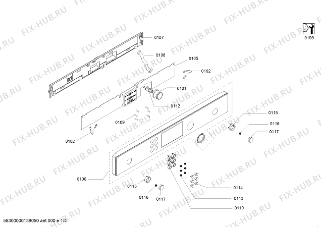 Схема №4 HMT35M653 с изображением Сенсорная панель Bosch 00682973