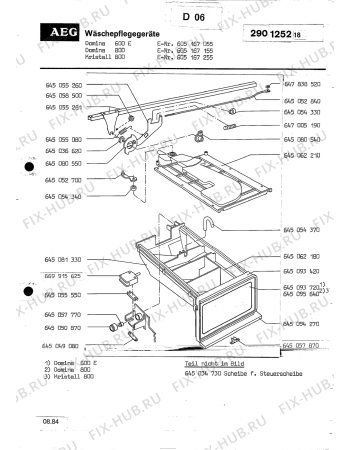 Взрыв-схема посудомоечной машины Aeg LAVKRISTALL 800 - Схема узла Section8