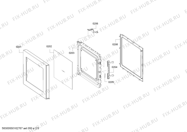 Схема №2 HF24M241 с изображением Панель управления для свч печи Siemens 00740080