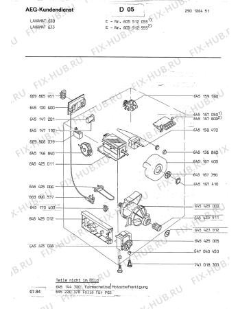 Взрыв-схема стиральной машины Aeg LAV630 - Схема узла Section4