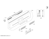 Схема №6 SN26M891GB с изображением Передняя панель для посудомойки Siemens 00700124