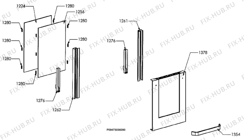 Взрыв-схема плиты (духовки) Zanussi Electrolux ZCM1080X - Схема узла Section 8